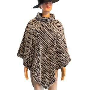 Madison 88 Faux Fur Poncho, Women's One Size